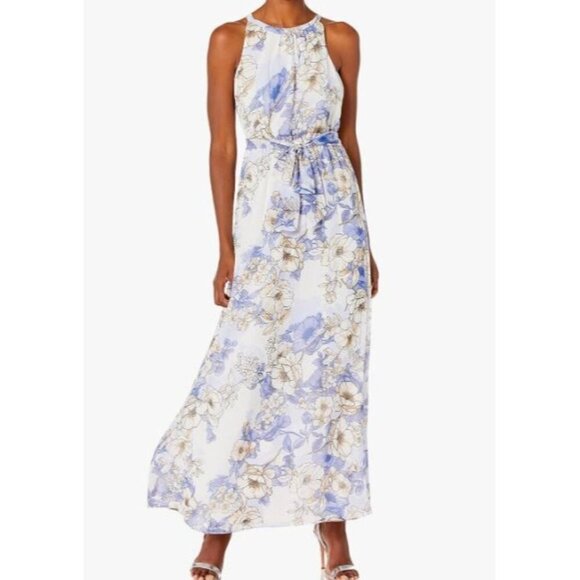 Nine West Dresses & Skirts - Nine West Pleated Bodice with Shirring Maxi Dress Women Size 10 NWT Sleeveless